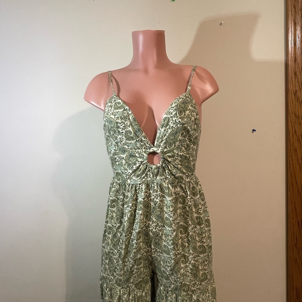 Sincerely Jules Green Patterned Jumpsuit